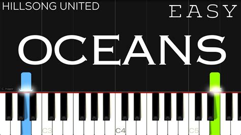 Oceans (Where Feet May Fail) (Easy Piano Tutorial) .